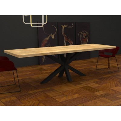 Kitchen tables - Solid wood Salomone extendable dining table