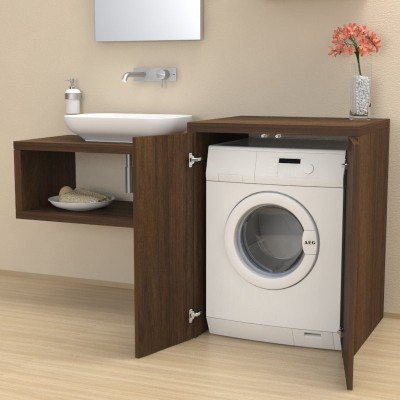 Stoccolma Washing machine cover with doors - Bathroom - Laundry