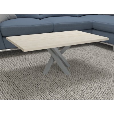 Polinesia Coffee Table for living room aluminium structure