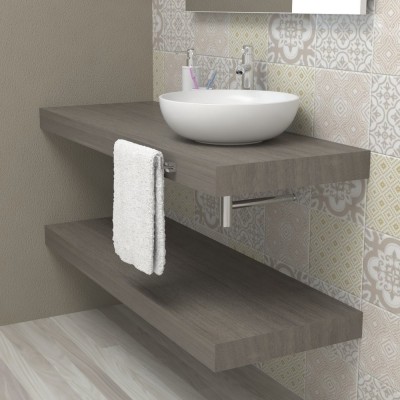 Wash basin shelf - Grey durmast