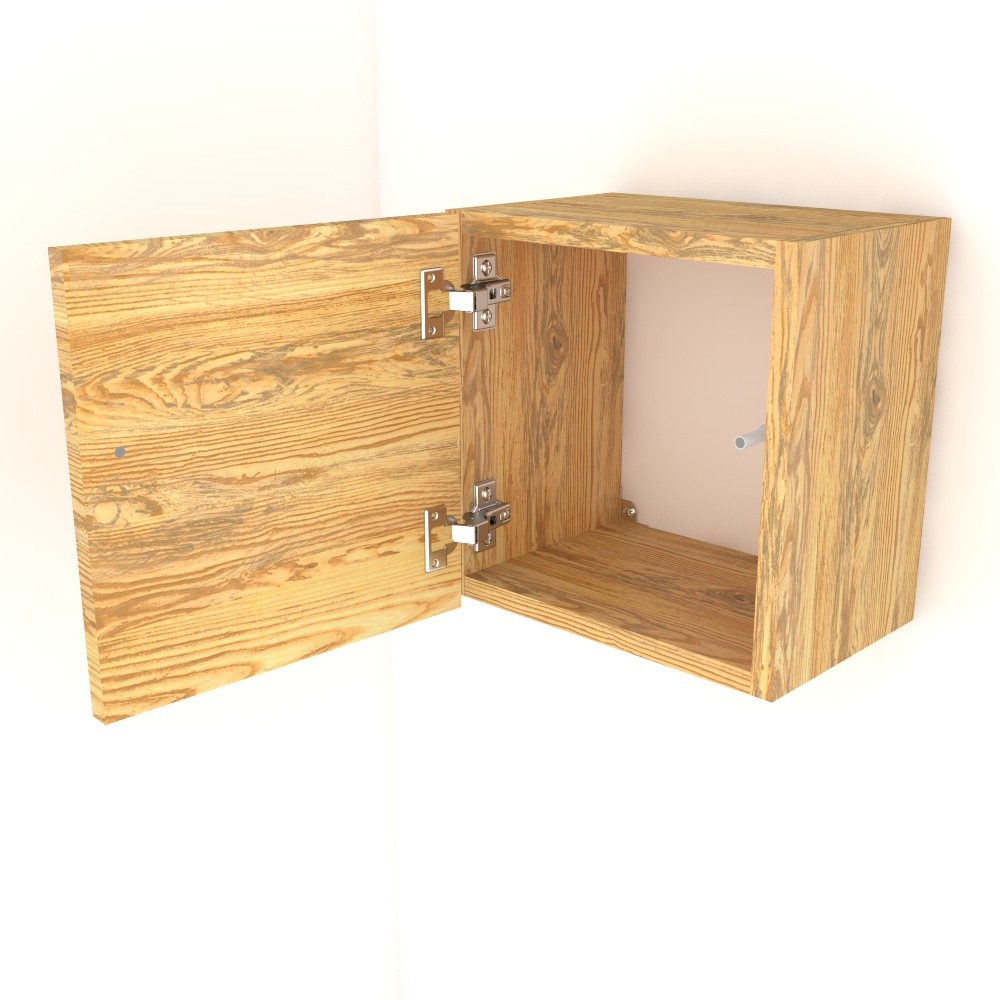 Etagere cube - Meuble cube - Cube en bois avec porte