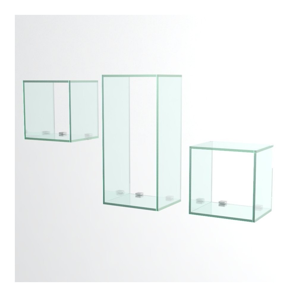 Wall cube shelves - Wall cubes - Wall glass cube shelves