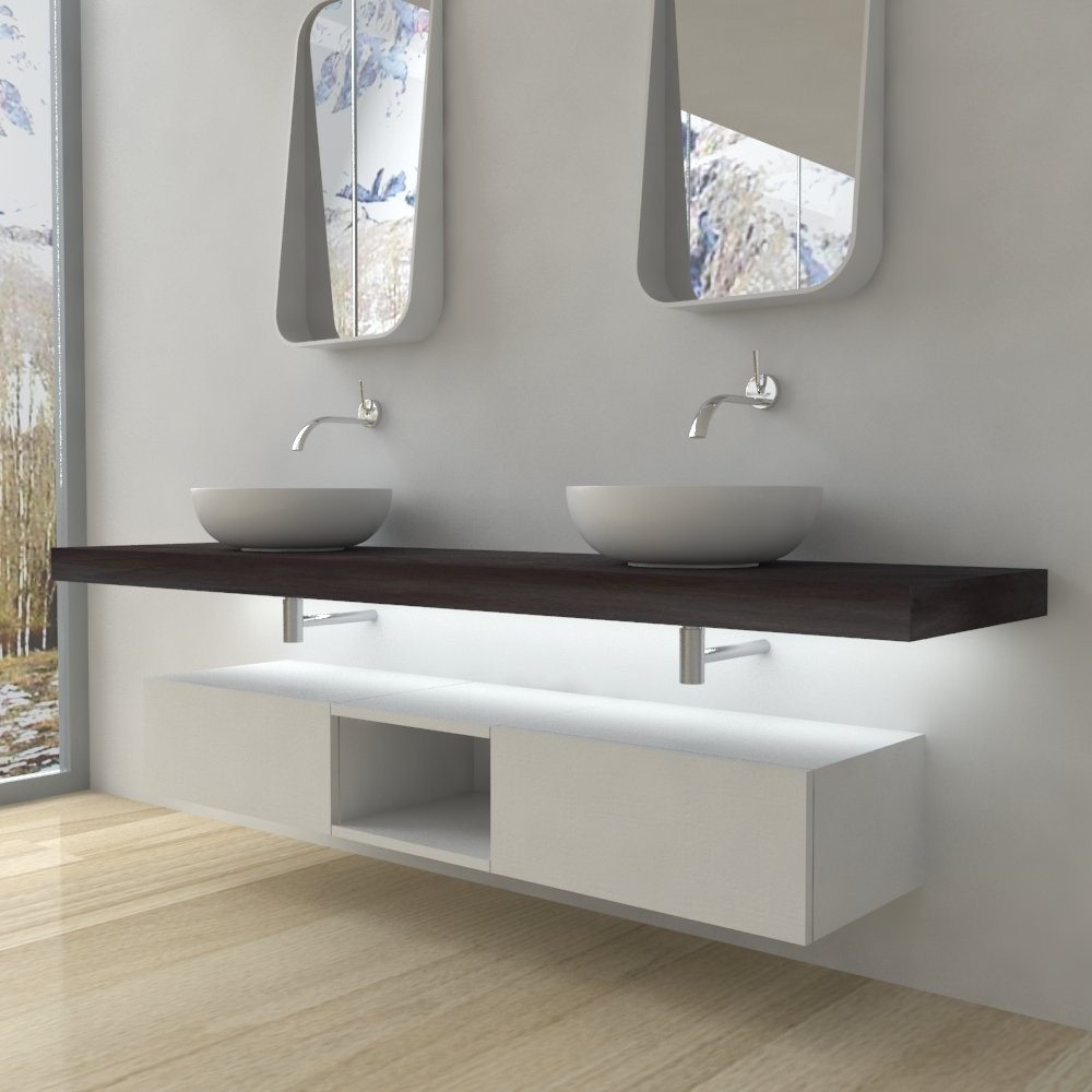 Bathroom furniture - Wash basin shelf with LED
