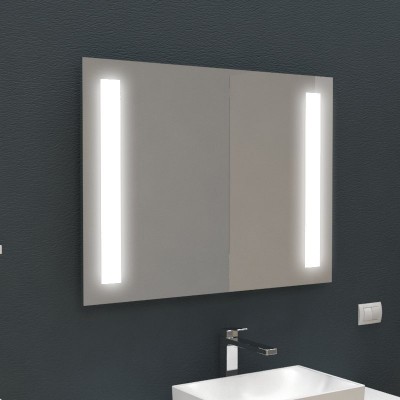 Miroir rétro éclairé Bandes internes LED pour salle de bain